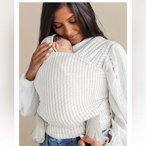 Solly Baby Cream Striped Wrap Carrier